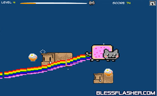 Eat and Grow Nyan Cat Fever Game